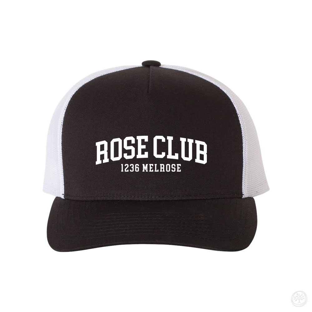 Rose Club Embroidered YP Classics Retro Trucker Hat